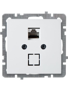 Компьютерная розетка Nilson 1-местн. СУ RJ45 CAT5 , TOURAN-ALEGRA-THOR, белый 24110444