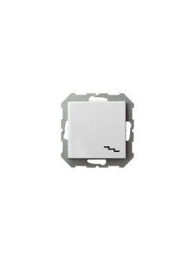 Проходной одноклавишный выключатель LIREGUS Эпсилон IP6 10-001-01 E/B белый без рамки 28-008