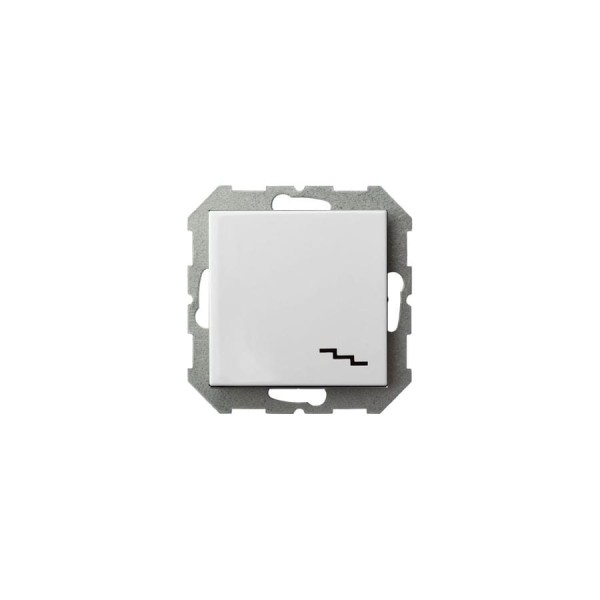Проходной одноклавишный выключатель LIREGUS Эпсилон IP6 10-001-01 E/B белый без рамки 28-008