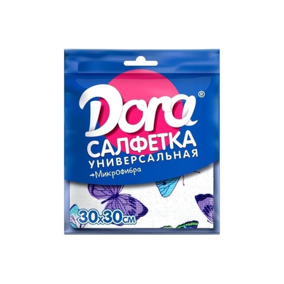 Универсальная салфетка из микрофибры Dora с рисунком, 30 х 30 см 2001-027