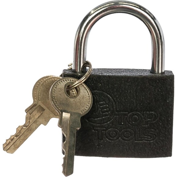 Висячий замок 50 мм, 3 ключа Top Tools 90U302 Висячий замок 50 мм, 3 ключа Top Tools 90U302