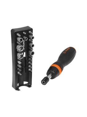 Отвертка с трещоткой и битами Truper JDM-24 18222 Отвертка с трещоткой и битами Truper JDM-24 18222