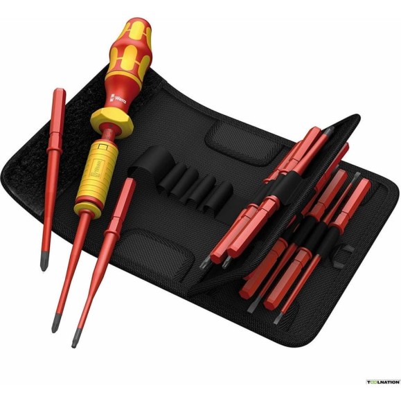Набор с динамометрической отверткой WERA Kraftform Kompakt VDE 15 extra slim 1, 1,2-3 Нм, 15 предметов WE-059291 Набор с динамометрической отверткой WERA Kraftform Kompakt VDE 15 extra slim 1, 1,2-3 Нм, 15 предметов WE-059291