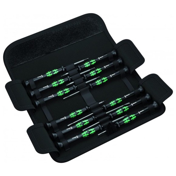 Набор прецизионных отверток Wera, Kraftform Micro, 12 предметов, WE-073675