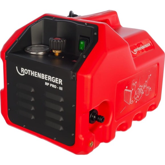 Электрический насос для опрессовки трубопроводных систем Rothenberger RP PRO III 61185 Электрический насос для опрессовки трубопроводных систем Rothenberger RP PRO III 61185