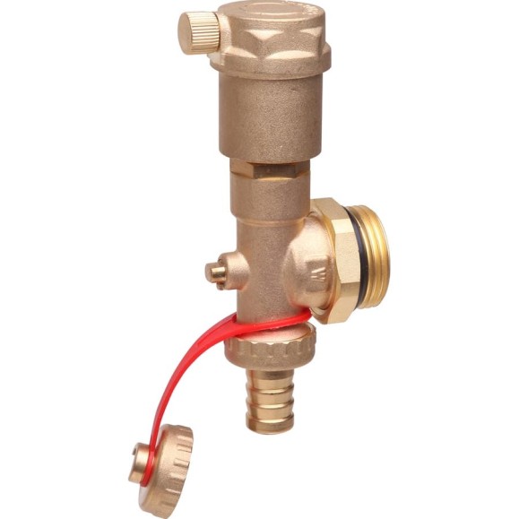 Торцевая секция Danfoss FHF-EA с автоматическим воздухоотводчиком и сливным краном 088U0785 Торцевая секция Danfoss FHF-EA с автоматическим воздухоотводчиком и сливным краном 088U0785