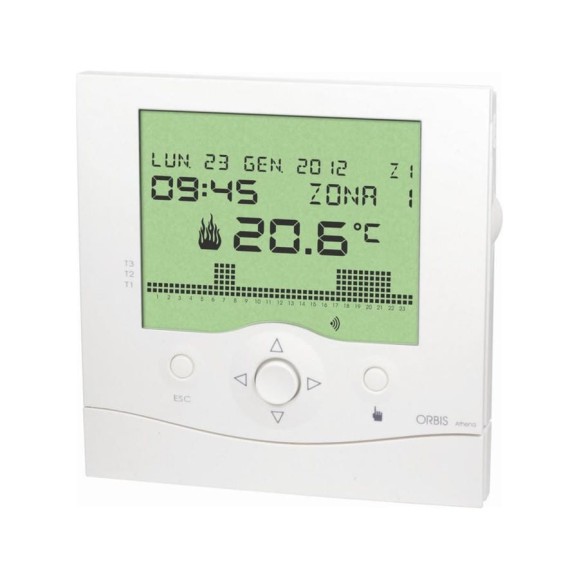 Цифровой хронотермостат Orbis ATHENA IP40 OB324200 Цифровой хронотермостат Orbis ATHENA IP40 OB324200