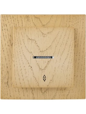 Выключатель NILSON 1СП проходной с подсветкой клен Touran wood 24281008