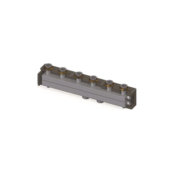 Гребёнка, DN32, 2", 4 контура, размер отвода-2", 6,5 м3/ч ELSEN EWG32.04 Гребёнка, DN32, 2", 4 контура, размер отвода-2", 6,5 м3/ч ELSEN EWG32.04