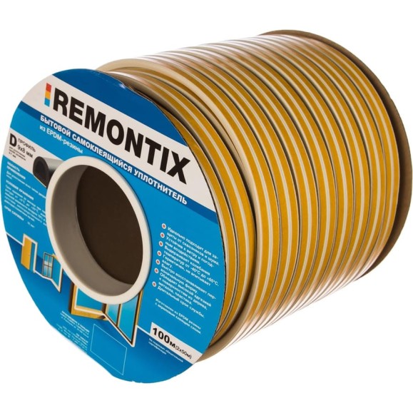 Самоклеящийся уплотнитель Remontix D 100 белый 1CX Самоклеящийся уплотнитель Remontix D 100 белый 1CX