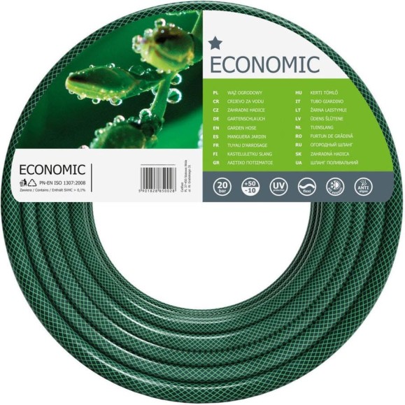 Садовый шланг Cellfast ECONOMIC 1/2'', 15 м 10-004