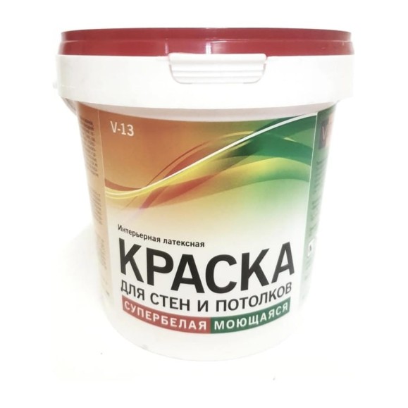 Интерьерная краска VIRTUOSO V-13 L 7кг супербелая, латексная, моющаяся, морозостойкая 11589417 Интерьерная краска VIRTUOSO V-13 L 7кг супербелая, латексная, моющаяся, морозостойкая 11589417