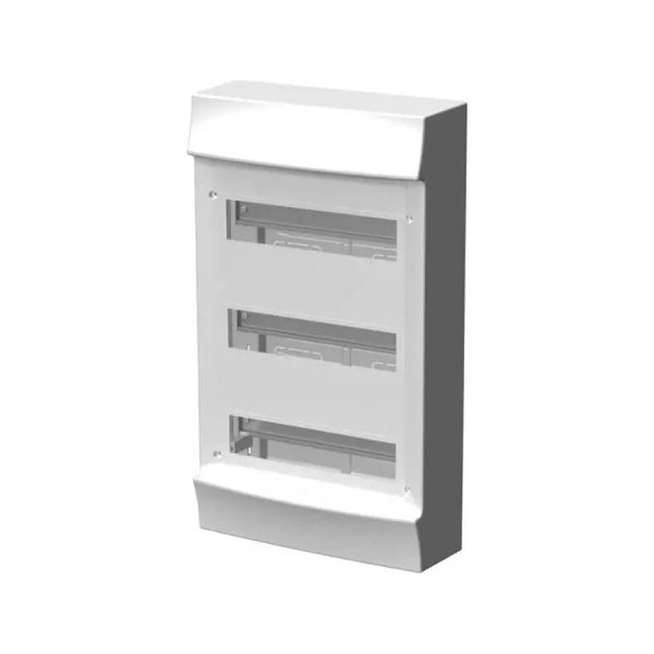 Настенный бокс ABB Mistral41 36М без двери без клемм 3ряда белый 1SPE007717F0600