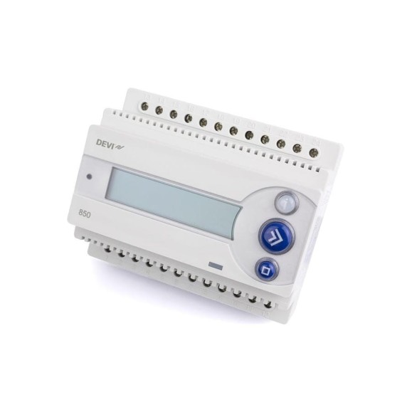 Терморегулятор DEVIreg™ D-850 IV на шину DIN, с источником питания 24 В DEVI 140F1084