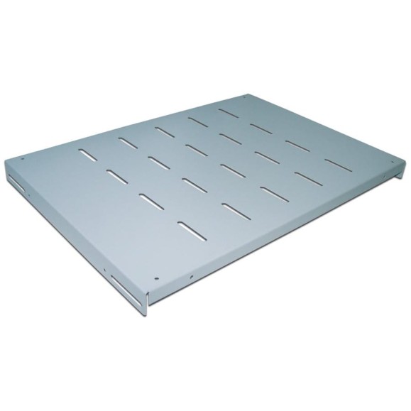 Полка для двухрамных стоек TWT глубиной 800 мм, 4 точки, 80кг, серая RACK2-S4-8/80