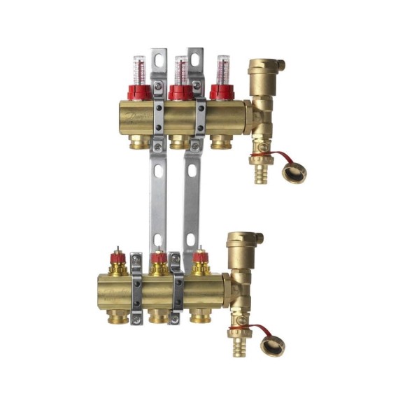 Комплект коллекторов Danfoss FHF-3F set, 3 выхода 088U0723 049522