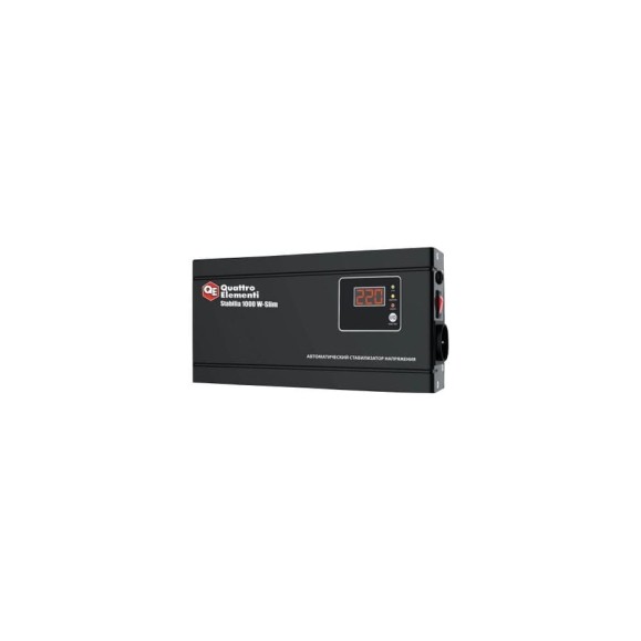 Настенный стабилизатор напряжения QUATTRO ELEMENTI Stabilia 1000 W-Slim 772-562 Настенный стабилизатор напряжения QUATTRO ELEMENTI Stabilia 1000 W-Slim 772-562