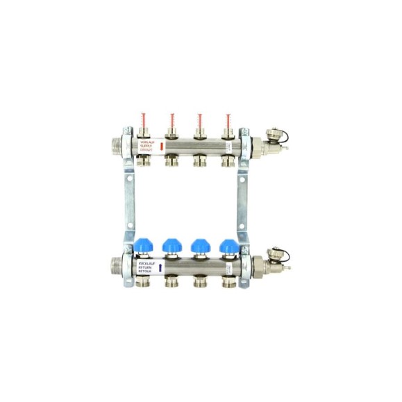 Коллекторная группа Uni-Fitt Н 1"х3/4", 7 выходов, нержавеющая сталь 455W4307 Коллекторная группа Uni-Fitt Н 1"х3/4", 7 выходов, нержавеющая сталь 455W4307
