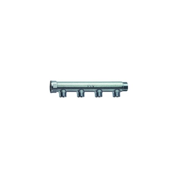 Коллектор FAR 3/4" ВР-НР с 4 отводами 1/2" НР межосев. 50 мм FK 3725 3412 Коллектор FAR 3/4" ВР-НР с 4 отводами 1/2" НР межосев. 50 мм FK 3725 3412