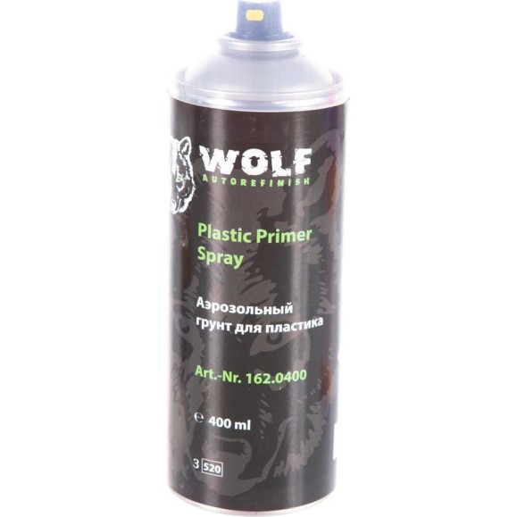Грунт по пластику Wolf спрей, 0.4л 162.0400 Грунт по пластику Wolf спрей, 0.4л 162.0400