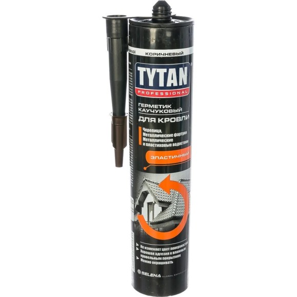 Каучуковый герметик для кровли Tytan PROFESSIONAL коричневый 310мл 91691 279756 Каучуковый герметик для кровли Tytan PROFESSIONAL коричневый 310мл 91691 279756