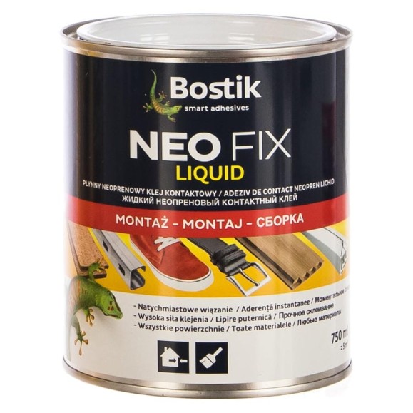 Жидкий неопреновый контактный клей Bostik NEO FIX 750 мл 30611646 Жидкий неопреновый контактный клей Bostik NEO FIX 750 мл 30611646