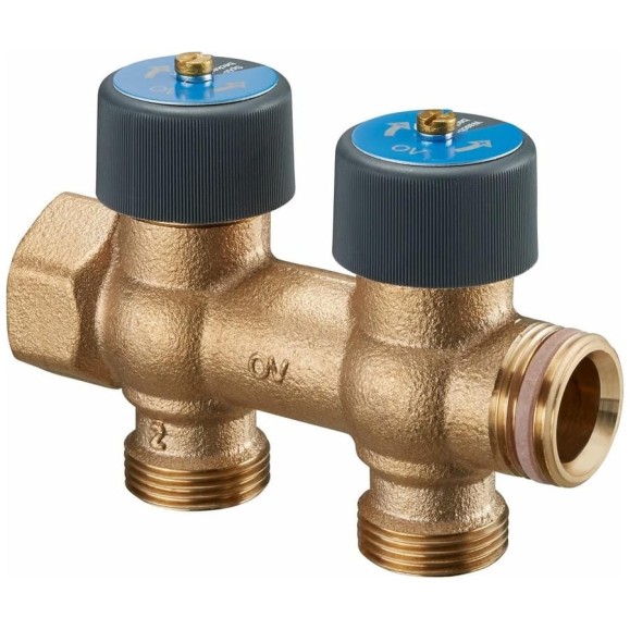 Гребёнка Oventrop 3/4", Multidis R 2, количество отводов-2, выход-3/4" 4200552 Гребёнка Oventrop 3/4", Multidis R 2, количество отводов-2, выход-3/4" 4200552