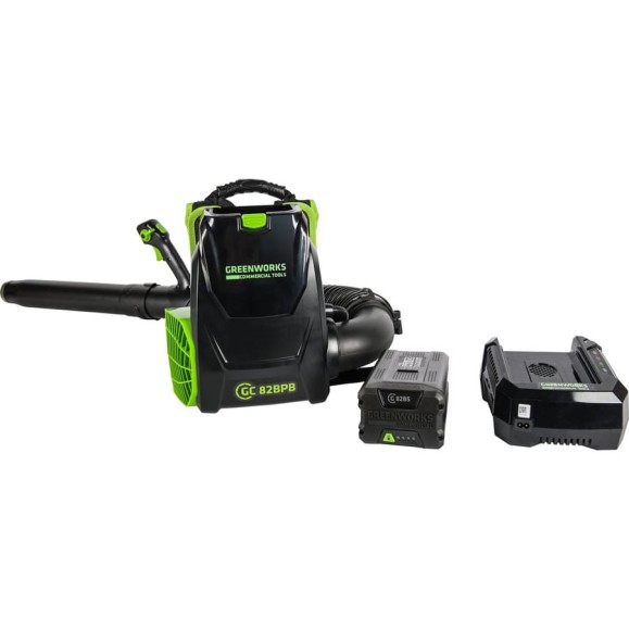 Аккумуляторный ранцевый воздуходув GreenWorks GC82BPBK5 82V 2402507UB Аккумуляторный ранцевый воздуходув GreenWorks GC82BPBK5 82V 2402507UB