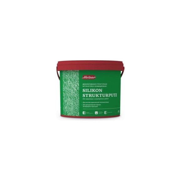 Штукатурка декоративная Silikon Strukturputz K 25 (25 кг; зерно 2.5 мм) Holzer 2304 Штукатурка декоративная Silikon Strukturputz K 25 (25 кг; зерно 2.5 мм) Holzer 2304