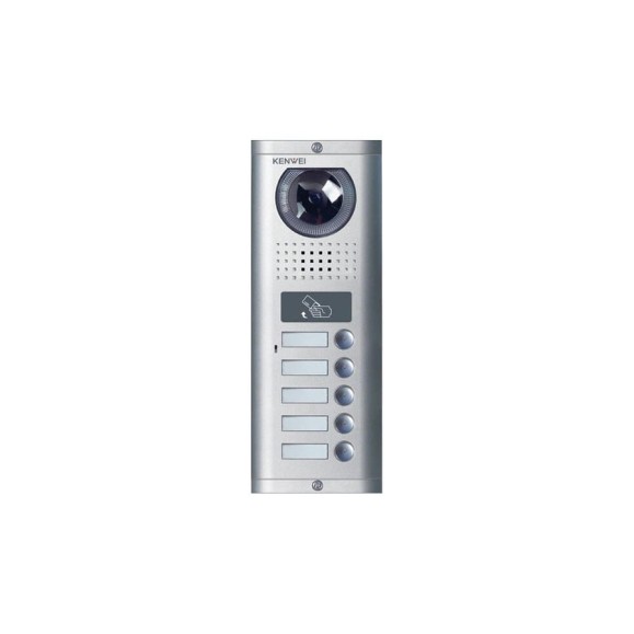 Многоабонентская панель цветного видеодомофона Kenwei KW-138EMC-5B-600TVL CC000002278 Многоабонентская панель цветного видеодомофона Kenwei KW-138EMC-5B-600TVL CC000002278