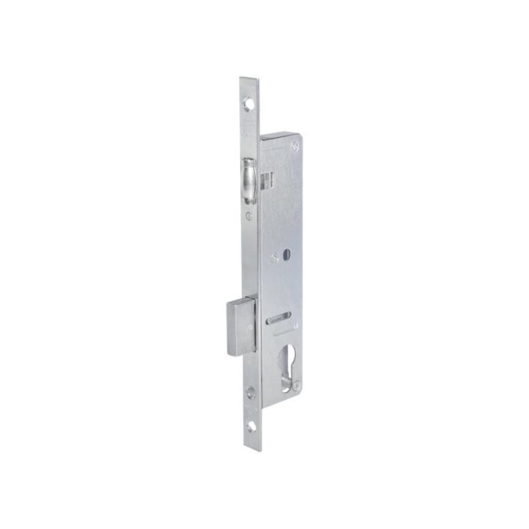 Корпус замка DOORLOCK PL202 35/22 никелированный, с роликовым ригелем, для дверей из алюминиевого профиля 75386 Корпус замка DOORLOCK PL202 35/22 никелированный, с роликовым ригелем, для дверей из алюминиевого профиля 75386