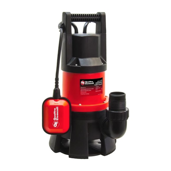 Дренажный насос QUATTRO ELEMENTI Drenaggio 1300 F Grande 241-819 Дренажный насос QUATTRO ELEMENTI Drenaggio 1300 F Grande 241-819
