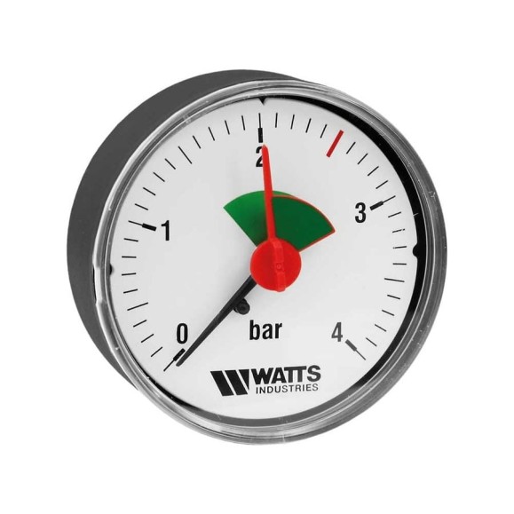 Аксиальный манометр Watts F+R101 0-4 bar, корпус 50 мм 10008089 Аксиальный манометр Watts F+R101 0-4 bar, корпус 50 мм 10008089