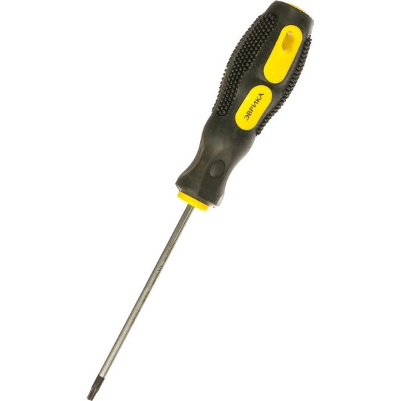 Отвертка TORX Эврика T15х100мм 4мм магнитная с противоскользящей ручкой ER-7DT-02H 429123 Отвертка TORX Эврика T15х100мм 4мм магнитная с противоскользящей ручкой ER-7DT-02H 429123