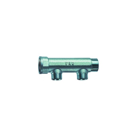 Коллектор с 2 отводами FAR 3/4" 1/2" НР FK 3625 3412 Коллектор с 2 отводами FAR 3/4" 1/2" НР FK 3625 3412