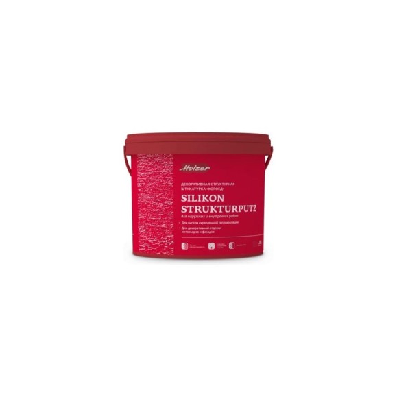Штукатурка декоративная Silikon Strukturputz R 25 (25 кг; зерно 2.5 мм) Holzer 2281