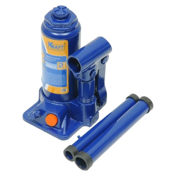 Бутылочный домкрат KRAFT 2 т, min 160mm-max 310mm KT 800011 Бутылочный домкрат KRAFT 2 т, min 160mm-max 310mm KT 800011