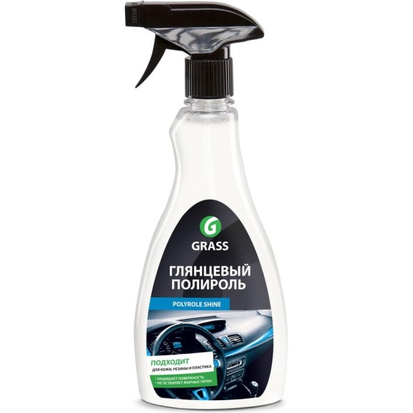 Полироль для кожи, резины и пластика 500 мл Grass Polyrole Shine 340340