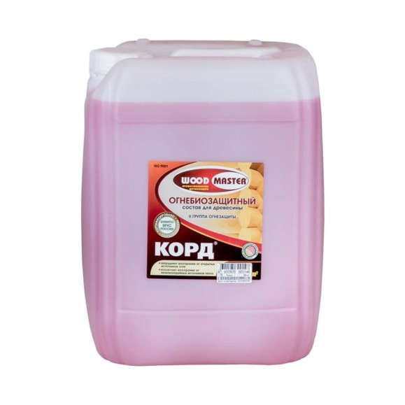 Огнебиозащитный состав для древесины Woodmaster Корд 23 кг 26902 Огнебиозащитный состав для древесины Woodmaster Корд 23 кг 26902