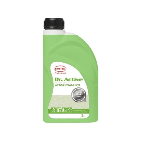 Автошампунь Sintec Dr.Activ Active Foam Eco 1 л для бесконтактной мойки Обнинскоргсинтез 801723