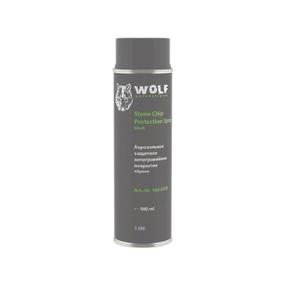 Антигравий Wolf чёрный, спрей, 0.5л 160.0500 Антигравий Wolf чёрный, спрей, 0.5л 160.0500