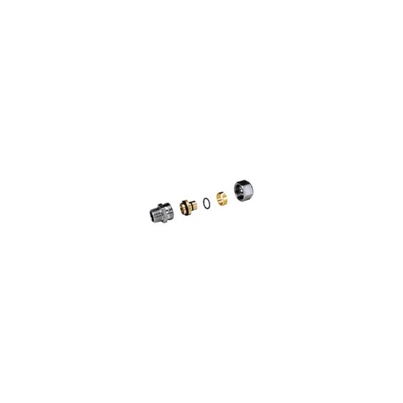 Соединитель для медных труб Giacomini латунь, Дн 16х3/4, обжим/ВР 127-6604 Соединитель для медных труб Giacomini латунь, Дн 16х3/4, обжим/ВР 127-6604