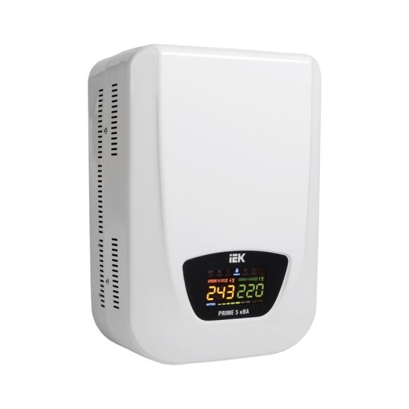 Стабилизатор напряжения IEK Prime 5кВА настенный IVS32-1-05000 300301 Стабилизатор напряжения IEK Prime 5кВА настенный IVS32-1-05000 300301