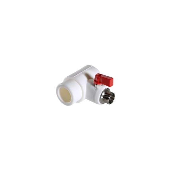 Коллекторный тройник PPR с шаровым краном VALTEC 40мм х 3/4 наружная/евроконус VTp.781.0.04005 Коллекторный тройник PPR с шаровым краном VALTEC 40мм х 3/4 наружная/евроконус VTp.781.0.04005