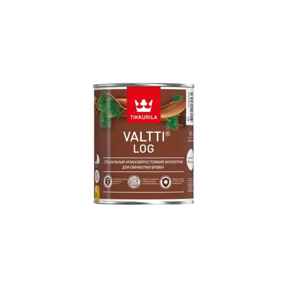 Антисептик Tikkurila VALTTI LOG орегон 0,9л 700010354 Антисептик Tikkurila VALTTI LOG орегон 0,9л 700010354