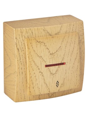 Выключатель 1NILSON ОП проходной с подсветкой клен Themis wood 26281008 Выключатель 1NILSON ОП проходной с подсветкой клен Themis wood 26281008