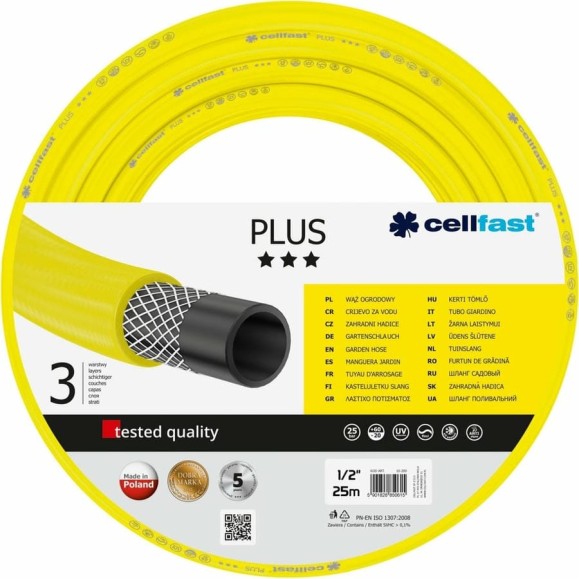 Садовый шланг Cellfast PLUS 1/2'', 25 м 10-200 Садовый шланг Cellfast PLUS 1/2'', 25 м 10-200