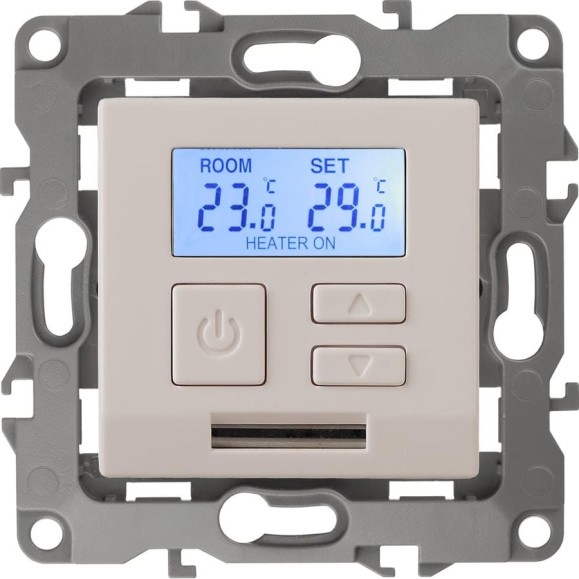 Терморегулятор универсальный 230В, Imax16А, IP20, слоновая кость ЭРА 12-4111-02 Б0031272 Терморегулятор универсальный 230В, Imax16А, IP20, слоновая кость ЭРА 12-4111-02 Б0031272