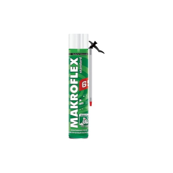 Монтажная пена Makroflex SHAKETEC Стандарт 65 0,8л тов-167252 Монтажная пена Makroflex SHAKETEC Стандарт 65 0,8л тов-167252