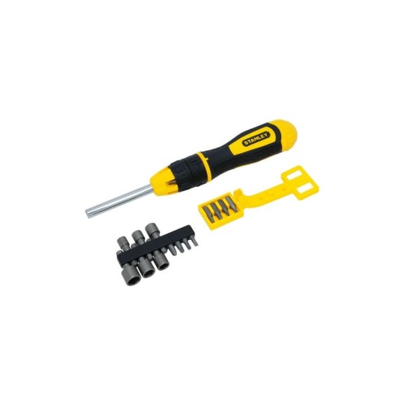 Отвертка с храповым механизмом в комплекте с 20-тью вставками Stanley Multibit STHT0-62574 0-62-574